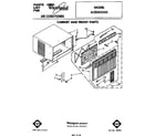 Whirlpool ACE082XS0 cabinet and front diagram