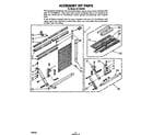 Whirlpool AC1504XS0 accessory kit diagram