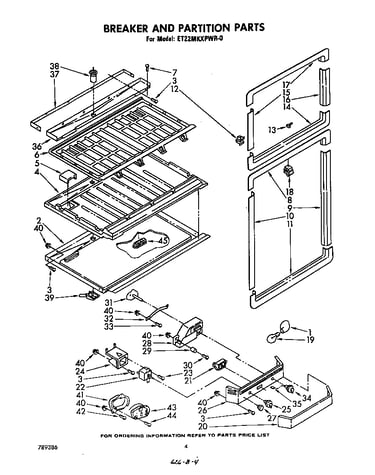 Breaker and partition