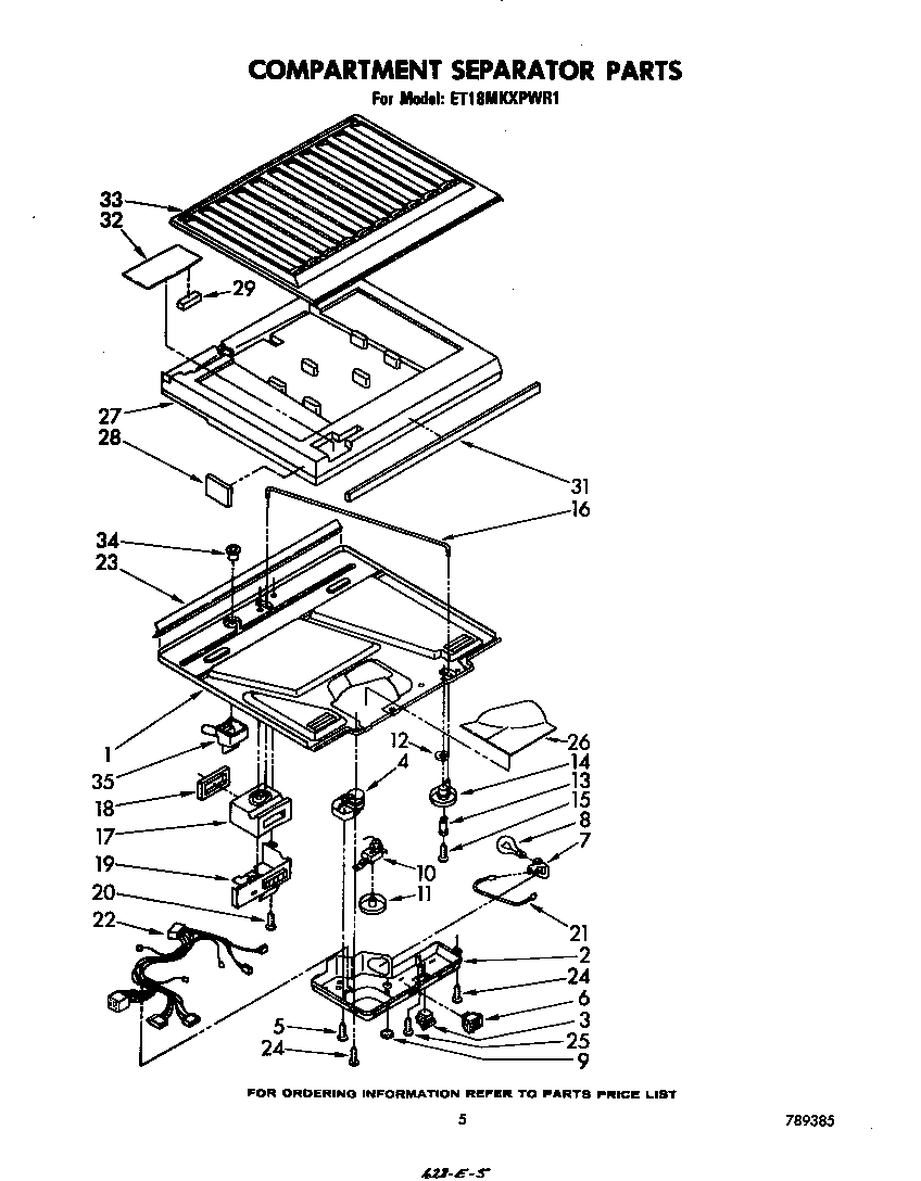Compartment separator