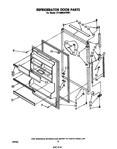 Refrigerator door