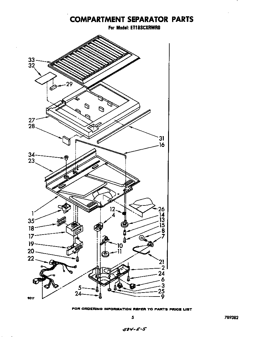 Compartment separator