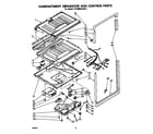 Whirlpool ET18MK2LWR1 compartment separator and controls diagram