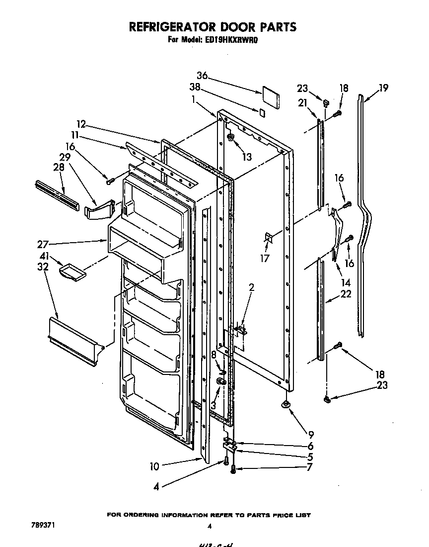 Refrigerator door