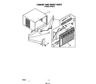 Whirlpool CPT08DA1A cabinet and front diagram