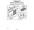 Whirlpool CAW21D2A1 accessory kit diagram