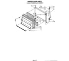 Whirlpool ET16JMXRWR0 freezer door diagram