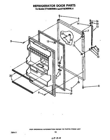 Refrigerator door
