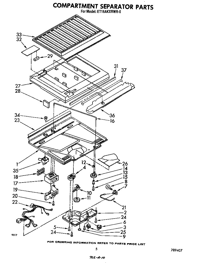 Compartment separator