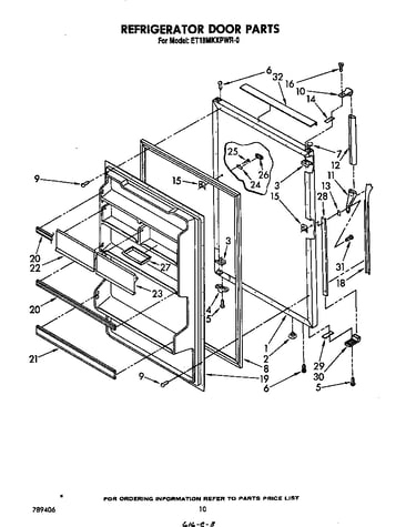 Refrigerator door