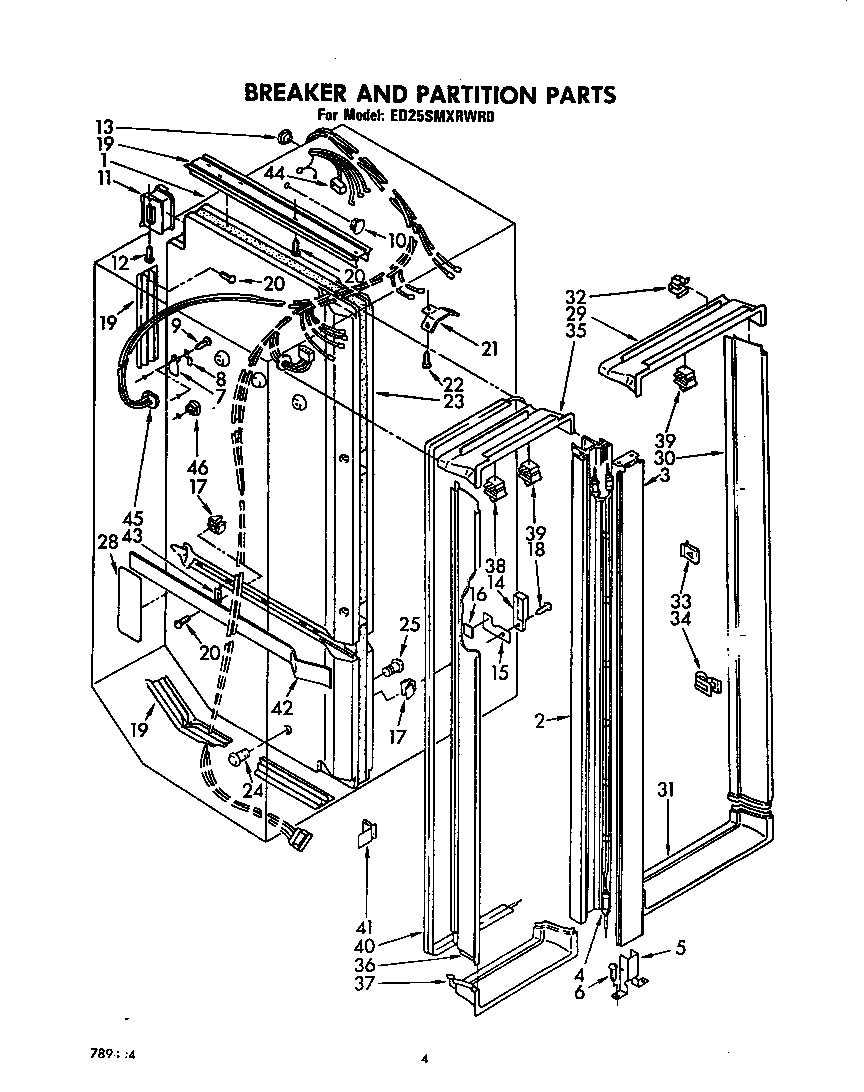 Breaker and partition