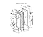 Whirlpool ED25SMXRWR0 refrigerator door diagram