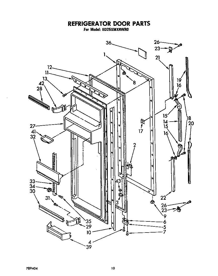 Refrigerator door