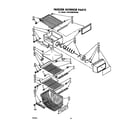 Whirlpool ED25SMXRWR0 freezer shelves diagram