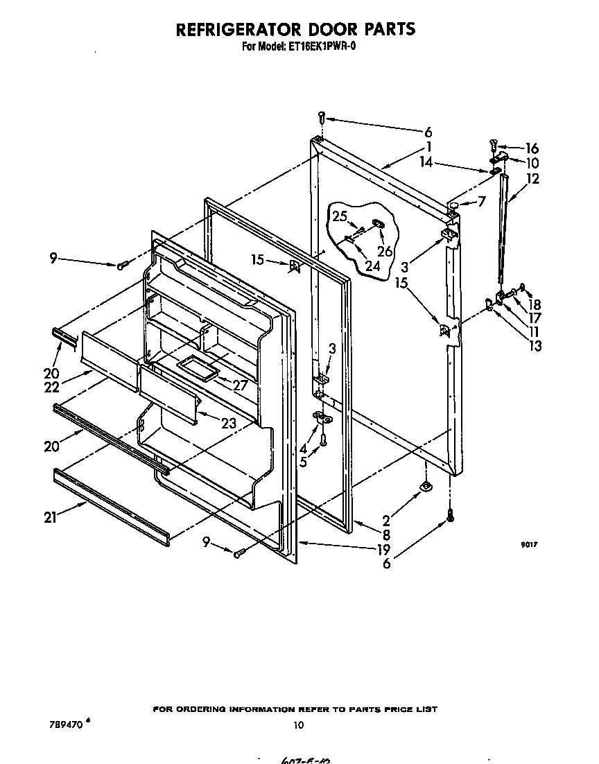 Refrigerator door