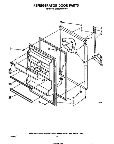 Refrigerator door