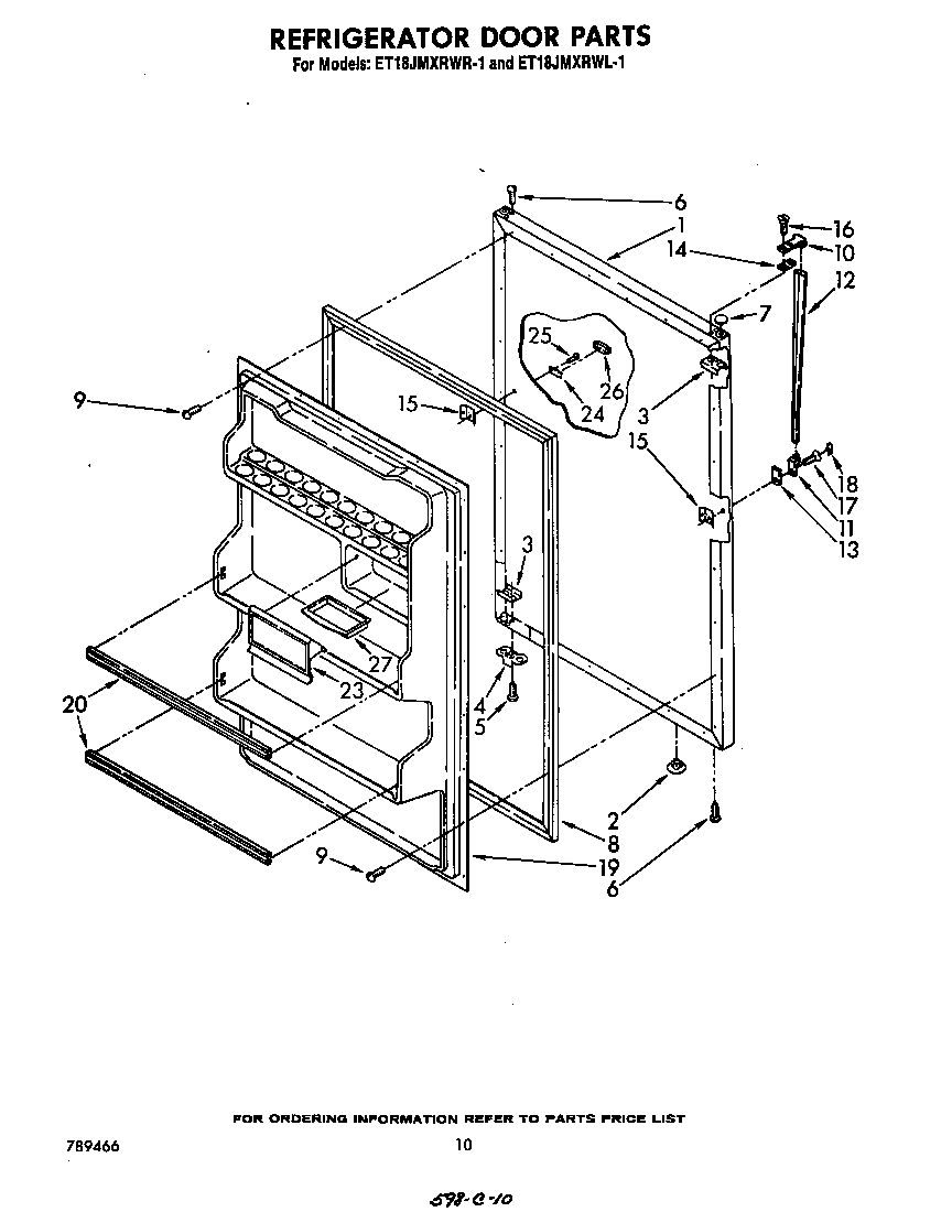 Refrigerator door