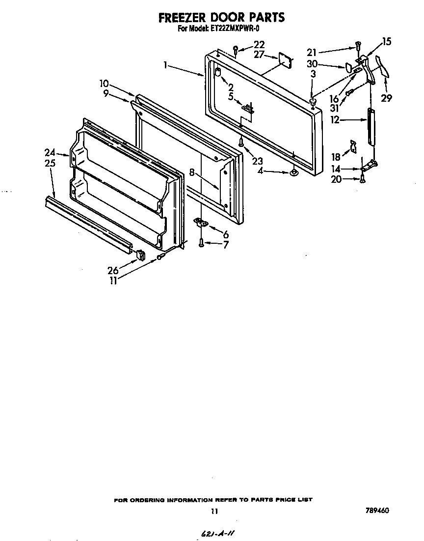 Freezer door