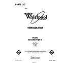 Whirlpool ED26MKXRWR0 front cover diagram