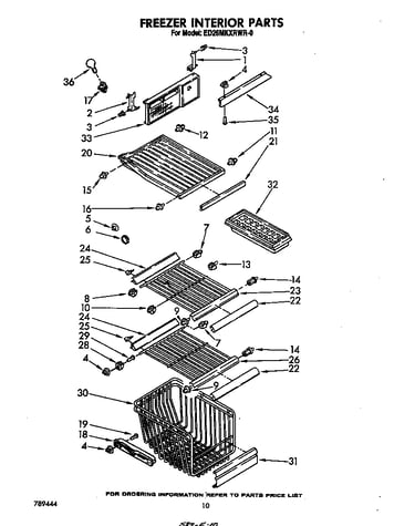 Freezer interior