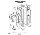 Whirlpool ED26MKXRWR0 refrigerator door diagram