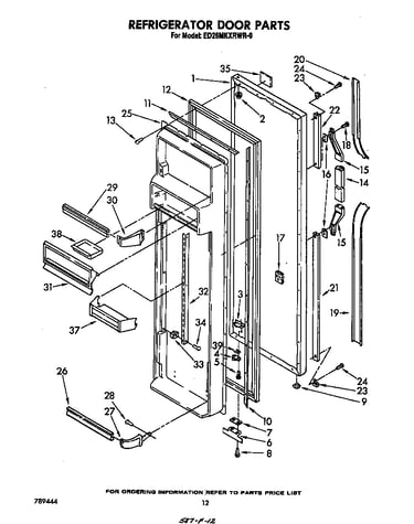 Refrigerator door