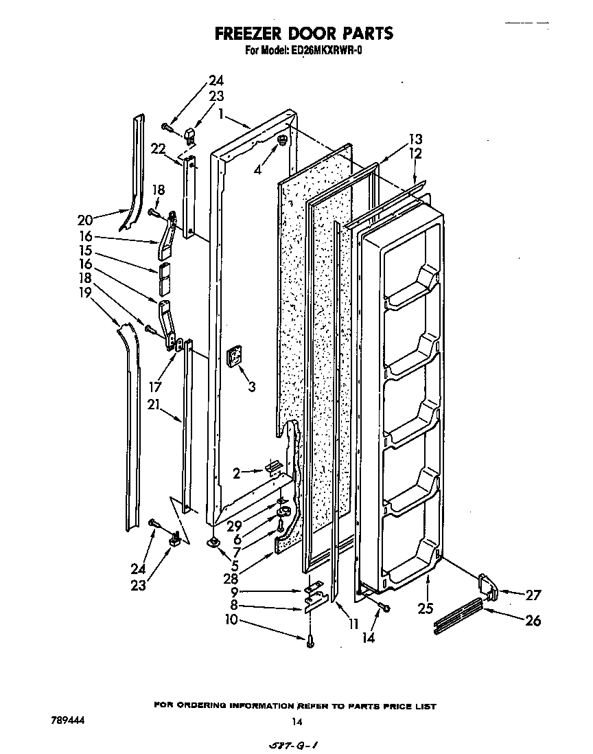 Freezer door