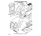 Whirlpool ACW094XM1 airflow and control diagram