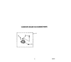 Whirlpool SF386PEWW0 complete sealed gas burner diagram