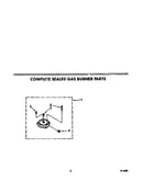 Complete sealed gas burner