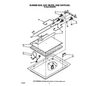 Whirlpool SC8630EXW0 burner box, gas valves, switches diagram