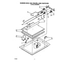 Whirlpool SC8630EWW0 burner box, gas valves, switches diagram