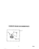 Complete sealed gas burner parts
