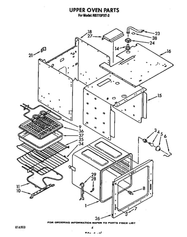 Upper oven