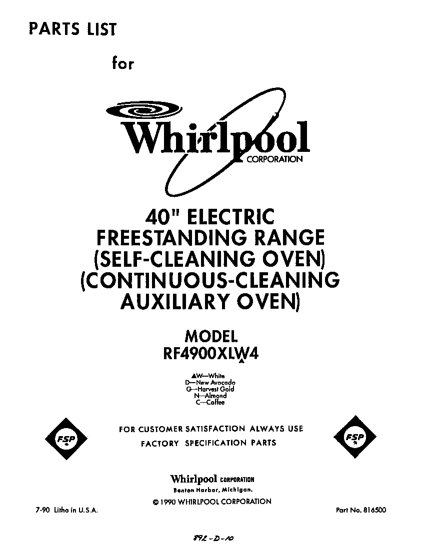 Front cover