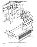Oven door and drawer