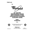 Whirlpool RF4700XWW0 front cover diagram