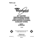 Whirlpool RF4900XLW3 front cover diagram