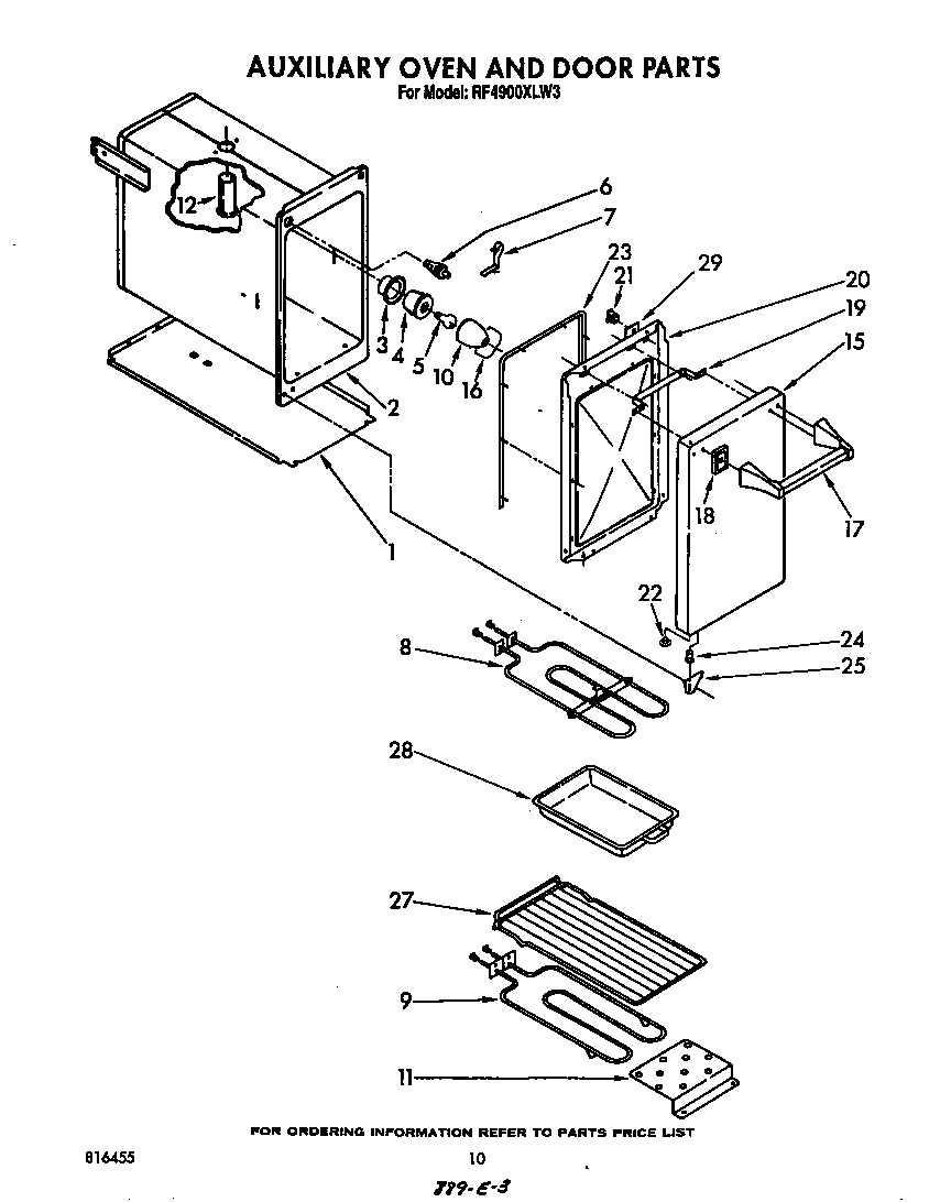 AUXILIARY OVEN AND DOOR