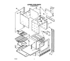 Whirlpool RB770PXT1 lower oven diagram