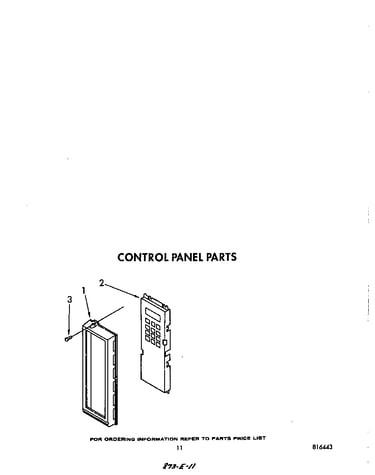 Control panel