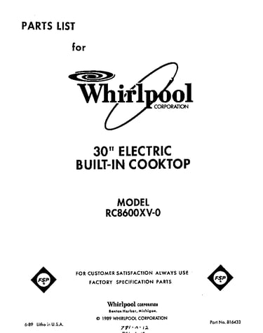Cover page