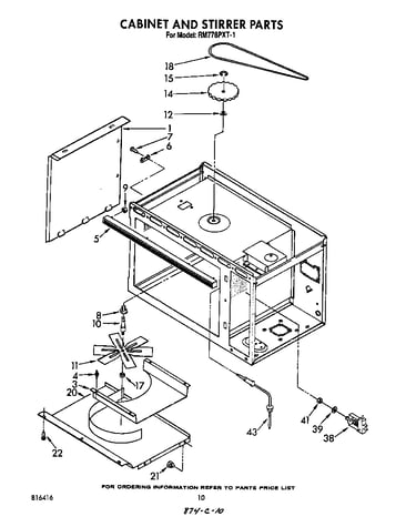 Cabinet and stirrer