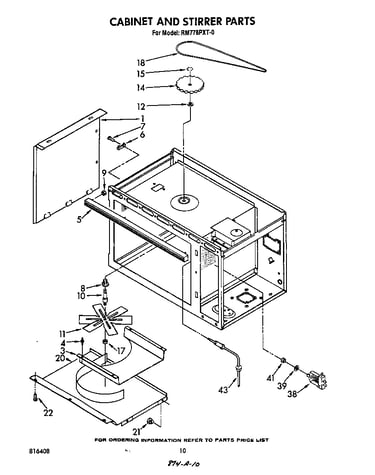 Cabinet and stirrer