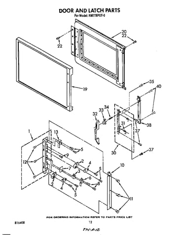 Door and latch