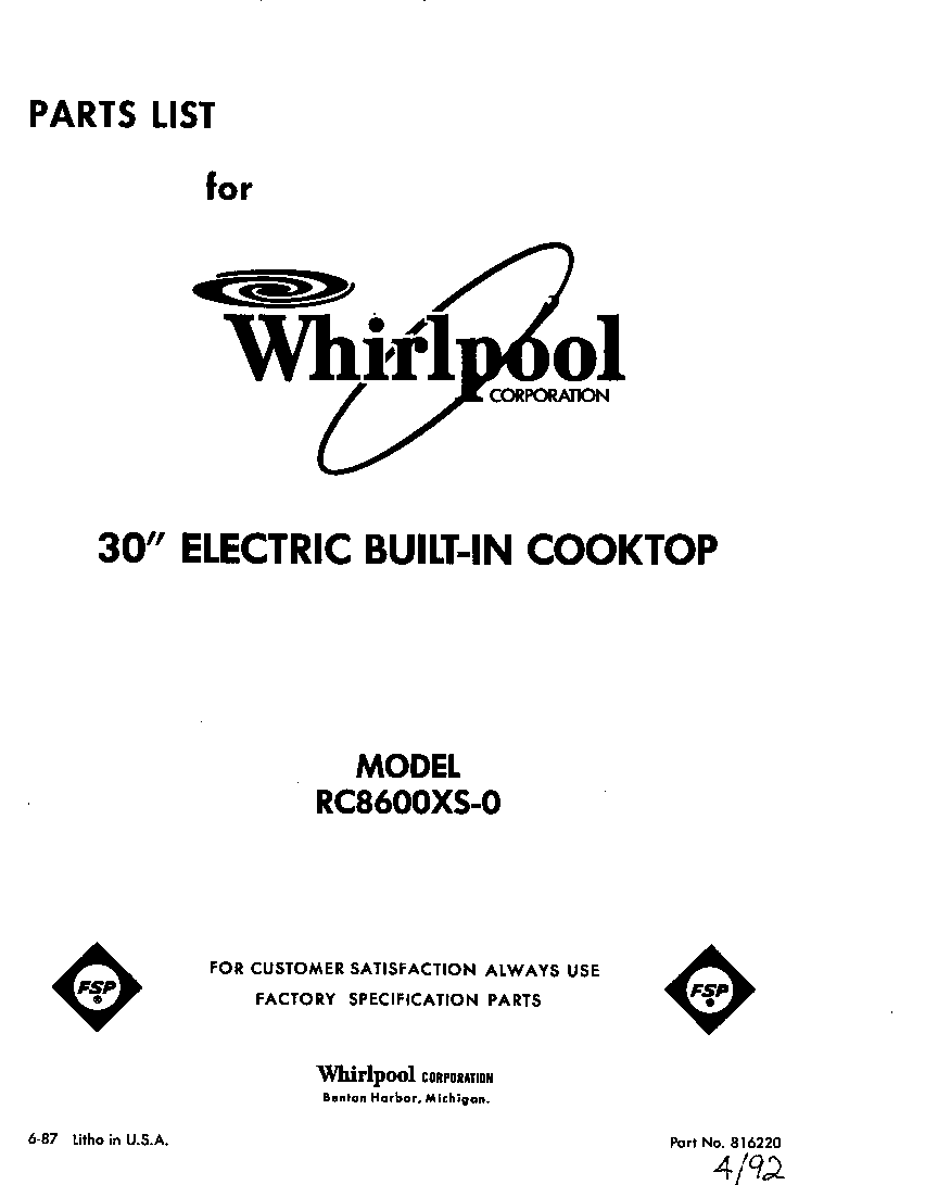 Cover page