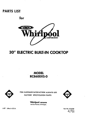 Cover page
