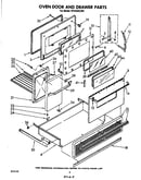 Oven door and drawer