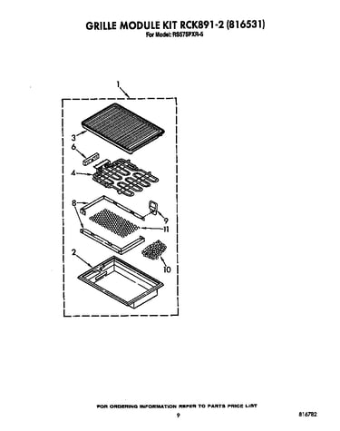 Grille module kit rck891-2 (816531)