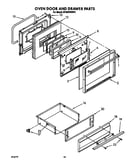 Oven door and drawer